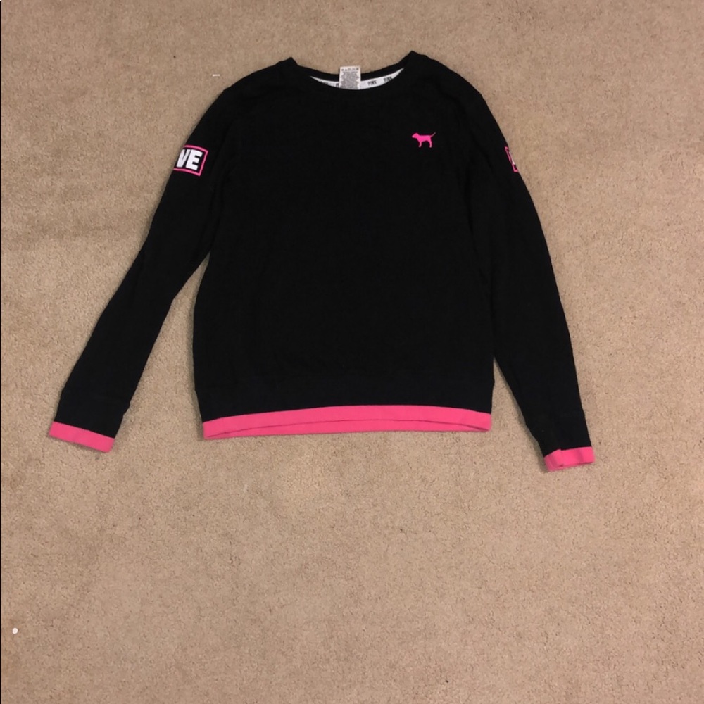 Pink Victoria’s Secret Long sleeve crew XS